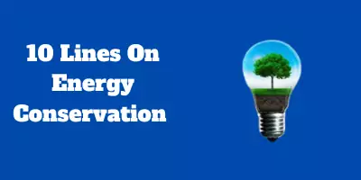 10 Lines On Energy Conservation In English