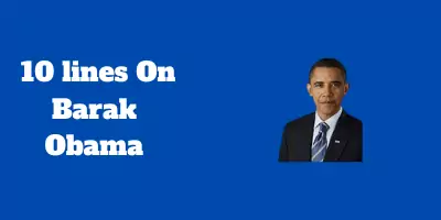 10 lines On Barak Obama In English