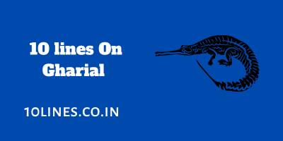 10 lines On Gharial In English